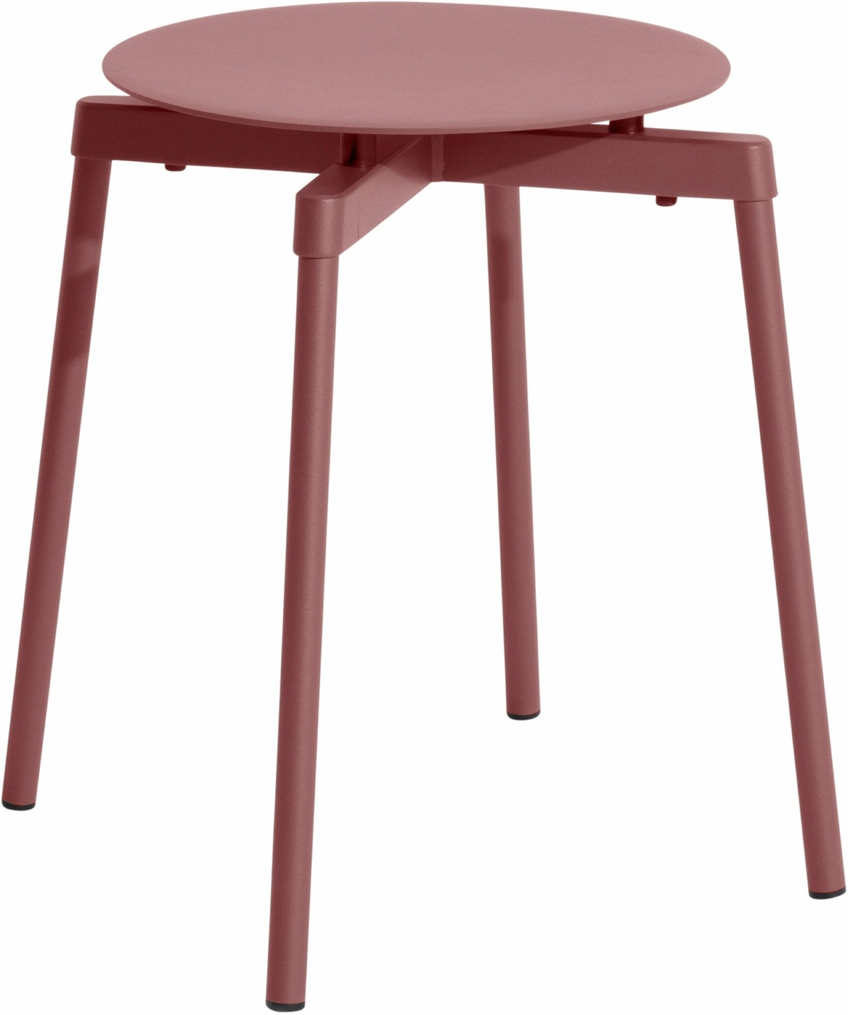 Tabouret outdoor rouge brun Fromme - Petite friture - The Cool Republic
