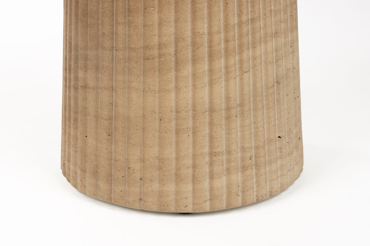 Tabouret rond en béton gris beige 35,8x45,7cm Brison - Dutchbone — vue 7