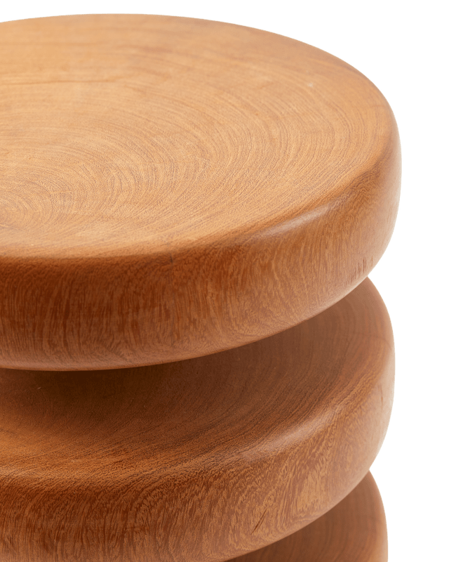 Tabouret rond en bois de dimb 34x45cm Gouda - Pols Potten - The Cool Republic