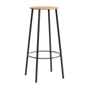 Tabouret rond noir 76 cm Adam - Frama - The Cool Republic