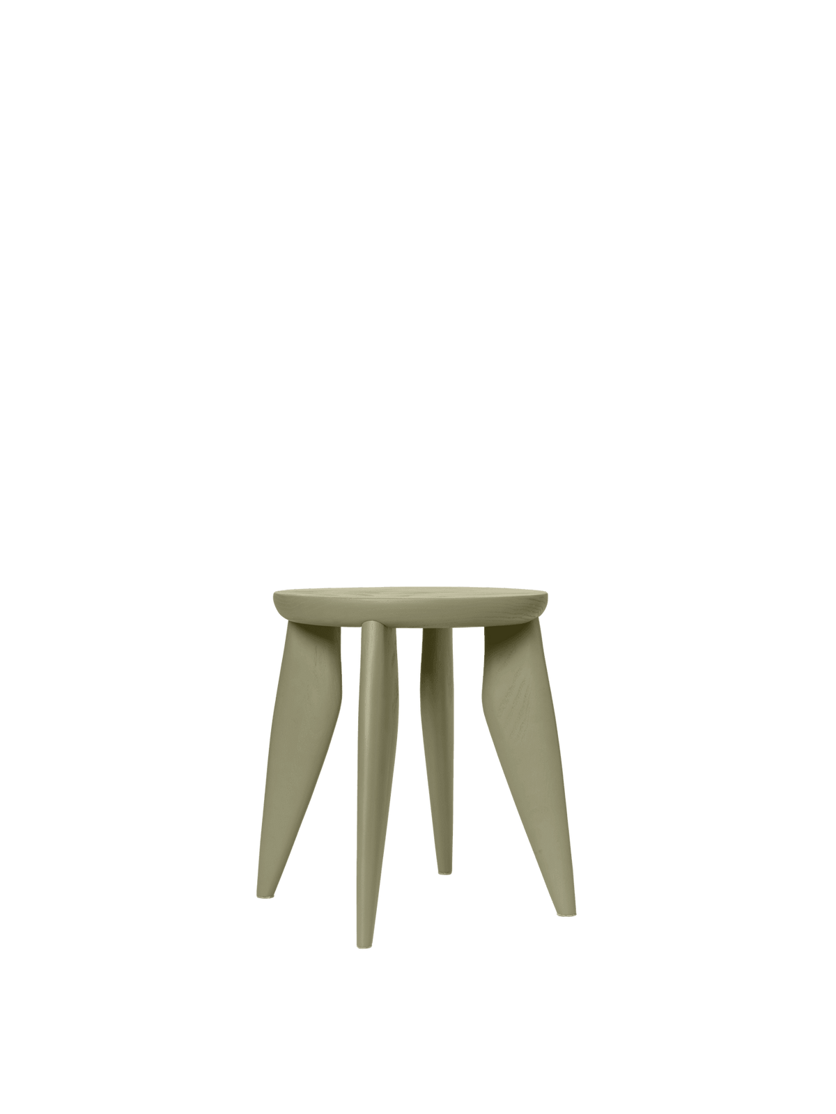 Tabouret rond pour enfant en frêne vert 33 x 30 cm Feve - Ferm Living - The Cool Republic