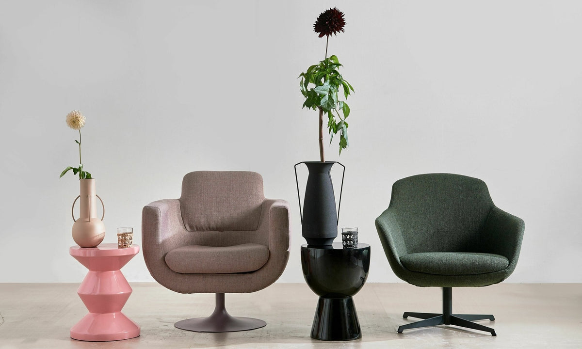 Tabouret rose laqué Zig Zag - Pols Potten - The Cool Republic