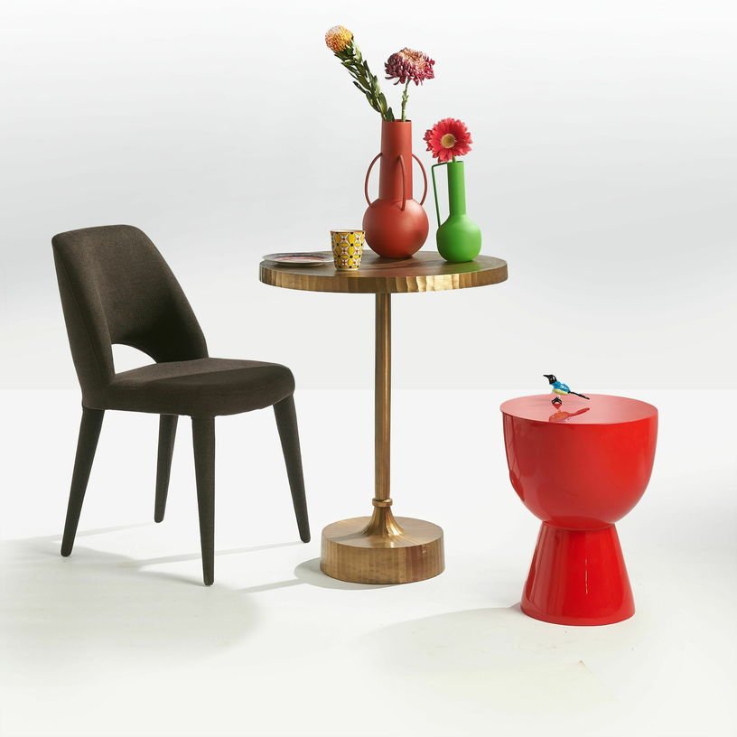 Tabouret rouge laqué Tip Tap - Pols Potten - The Cool Republic