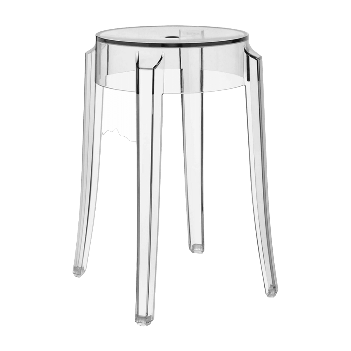 Tabouret transparent 45 cm Charles Ghost - Kartell - The Cool Republic