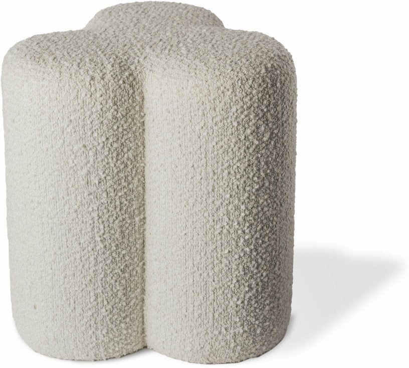 Tabouret trèfle en tissu écru Clover - Pols Potten - The Cool Republic