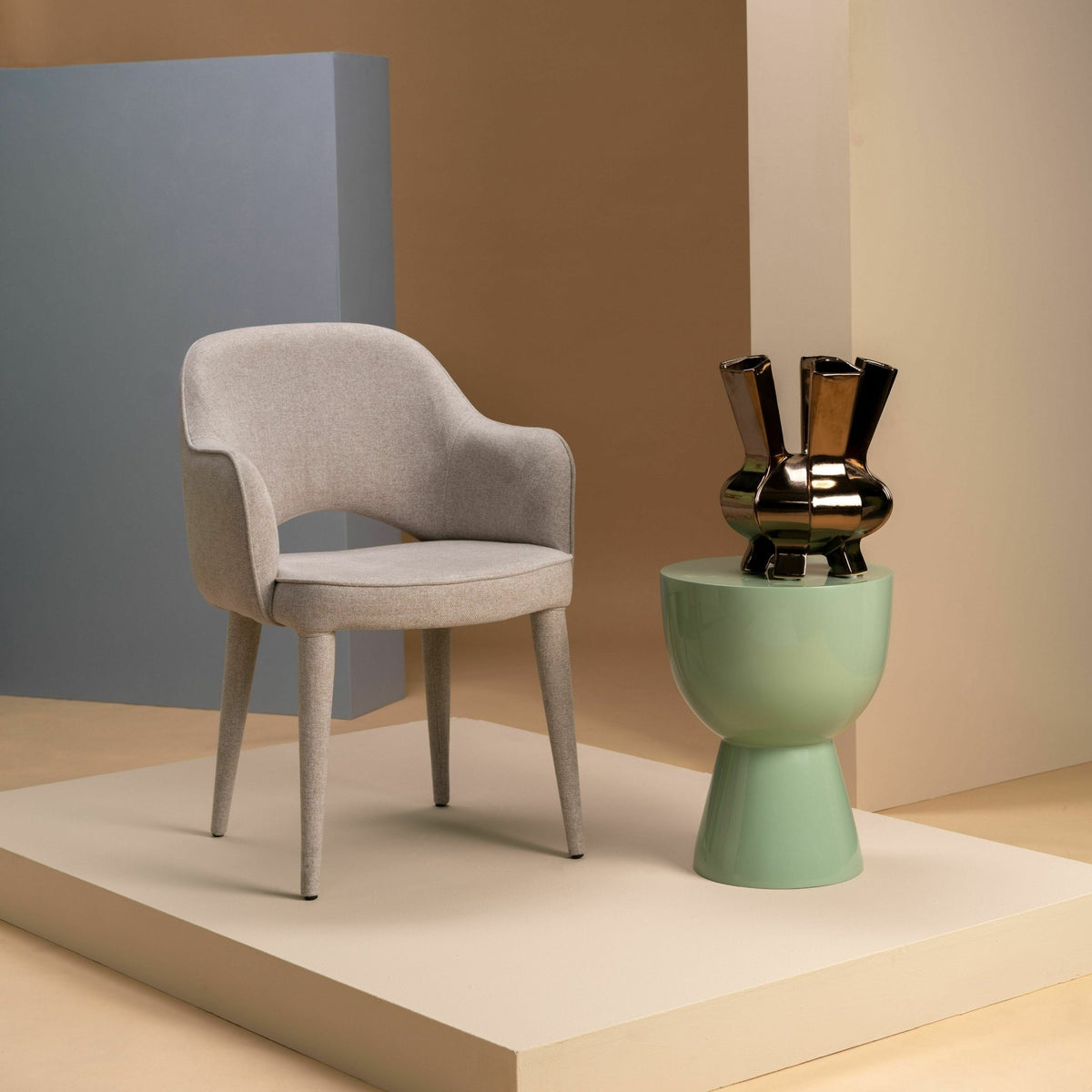 Tabouret vert pastel laqué Tip Tap - Pols Potten - The Cool Republic