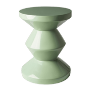 Tabouret vert pastel laqué Zig Zag - Pols Potten - The Cool Republic