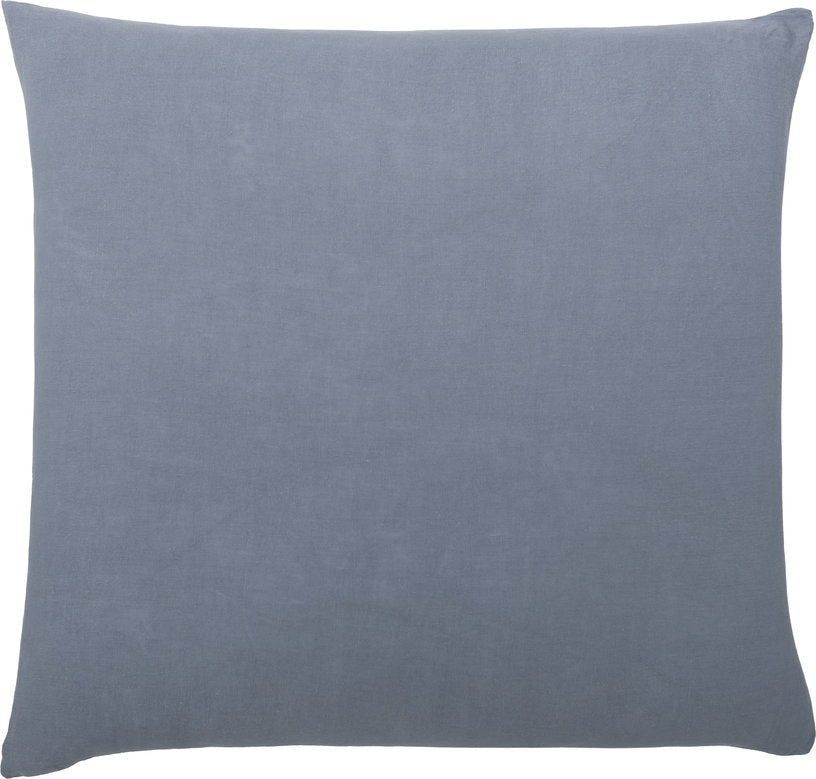 Taie d'oreiller gris bleu en lin lavé 63 x 63 cm - The Cool Republic - The Cool Republic