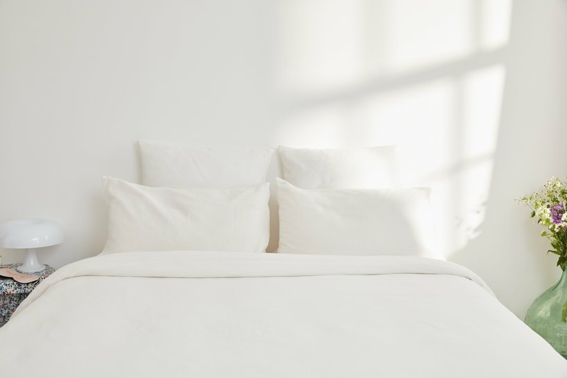 Taie d'oreiller milk en gaze de coton 50 x 70 cm - The Cool Republic - The Cool Republic