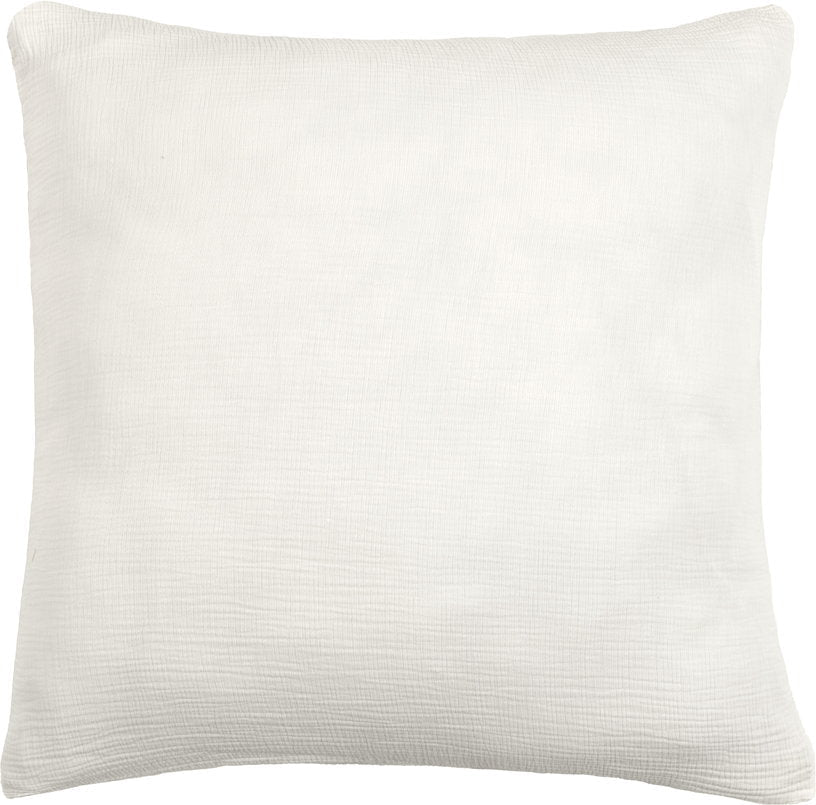 Taie d'oreiller milk en gaze de coton 63 x 63 cm - The Cool Republic - The Cool Republic
