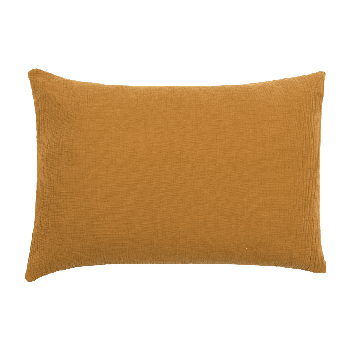 Taie d'oreiller moutarde en gaze de coton 50 x 70 cm - The Cool Republic - The Cool Republic