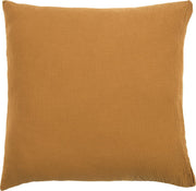 Taie d'oreiller moutarde en gaze de coton 63 x 63 cm - The Cool Republic - The Cool Republic
