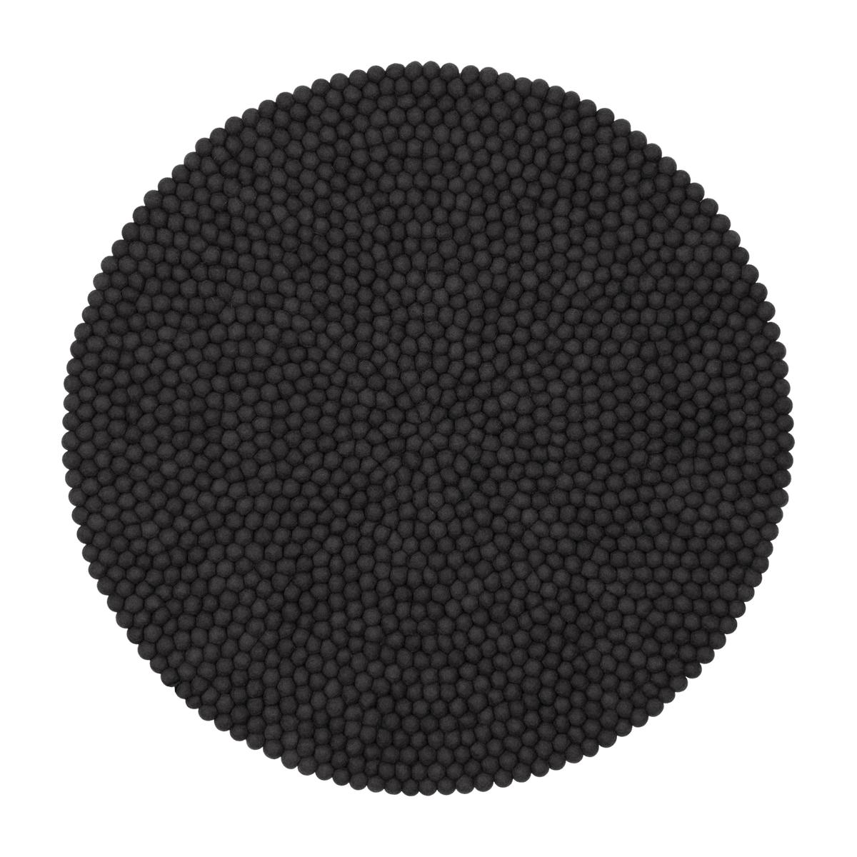 Tapis à boules de feutre anthracite 120 cm Kuno - myfelt - The Cool Republic