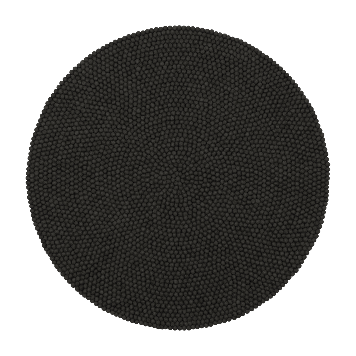 Tapis à boules de feutre anthracite 160 cm Kuno - myfelt - The Cool Republic