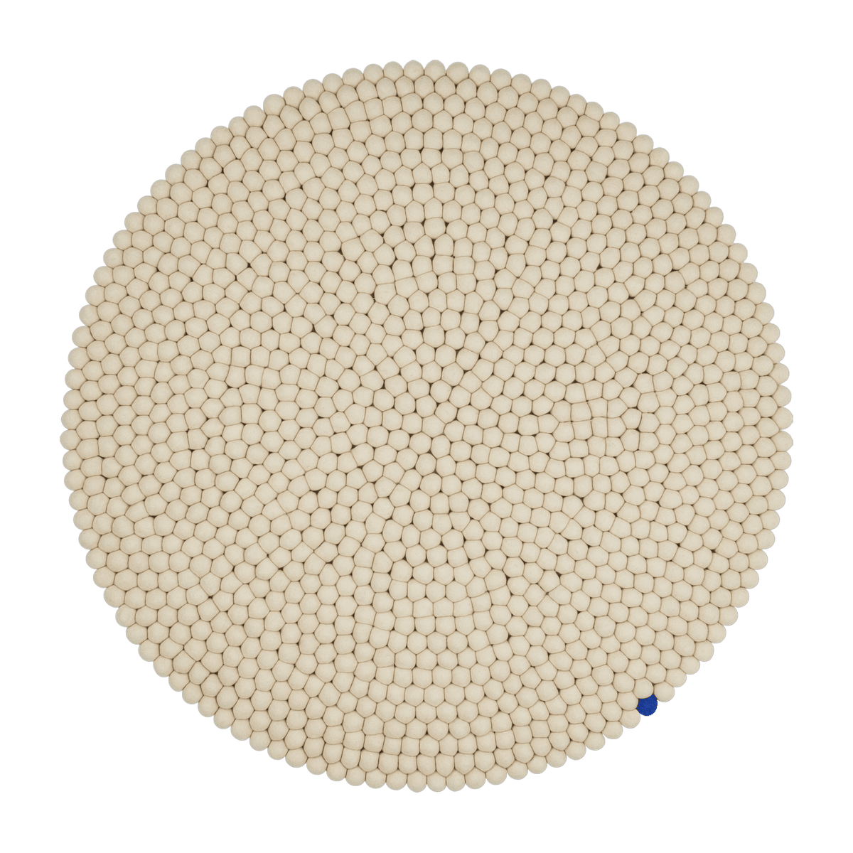 Tapis à boules de feutre beige 50 cm Big One - myfelt - The Cool Republic