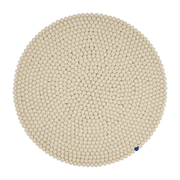 Tapis à boules de feutre beige 50 cm Big One - myfelt - The Cool Republic
