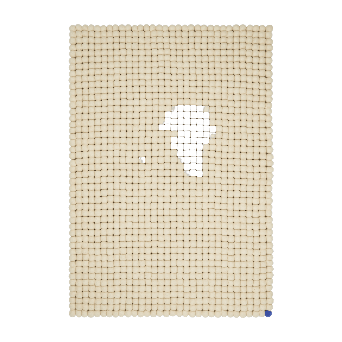 Tapis à boules de feutre beige 70x100 cm Big One - myfelt - The Cool Republic