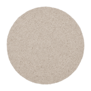 Tapis à boules de feutre beige marbré 120 cm Béla - myfelt - The Cool Republic