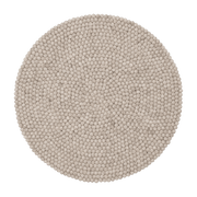 Tapis à boules de feutre beige marbré 70 cm Béla - myfelt - The Cool Republic