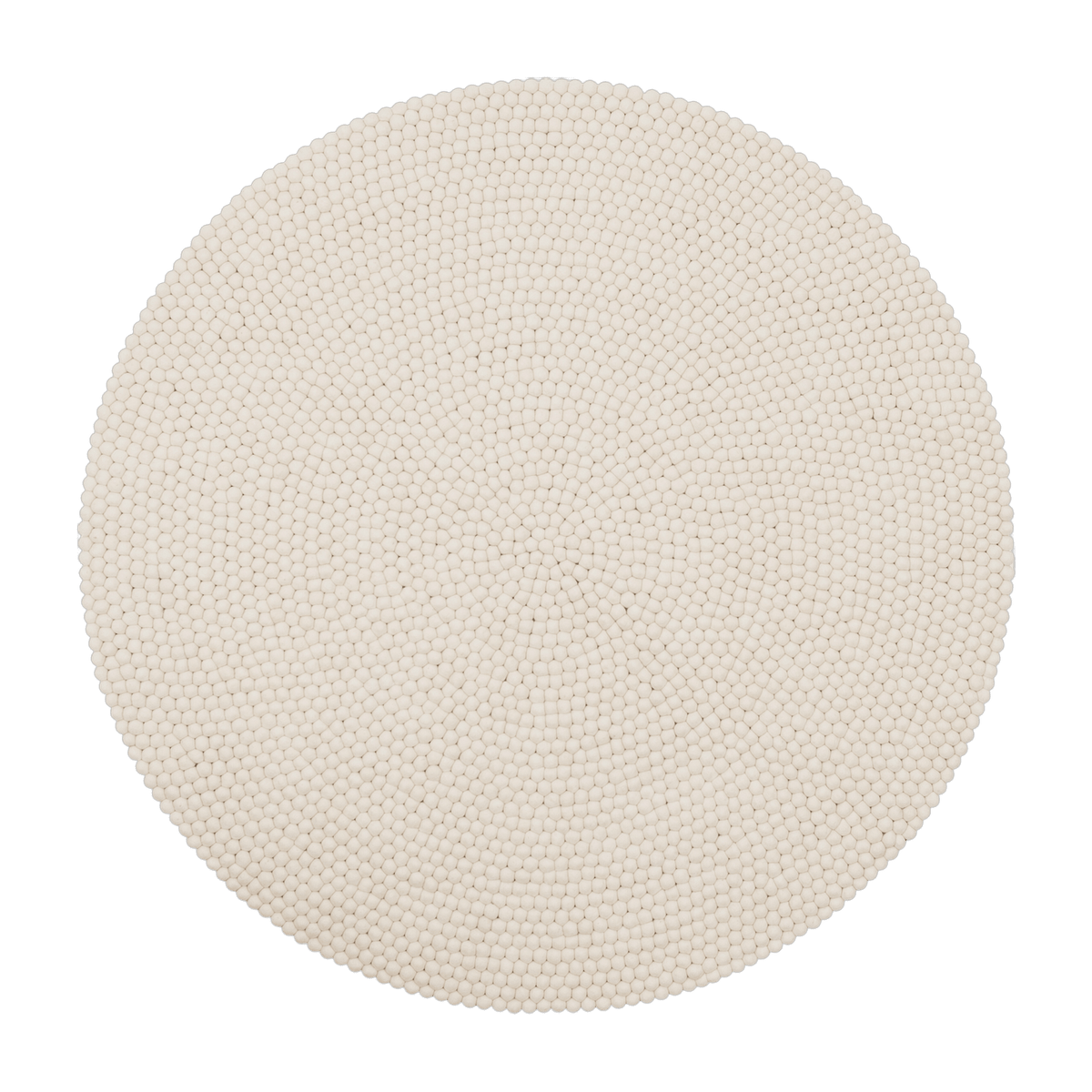 Tapis à boules de feutre écru 120 cm Linéa - myfelt - The Cool Republic