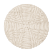 Tapis à boules de feutre écru 90 cm Linéa - myfelt - The Cool Republic