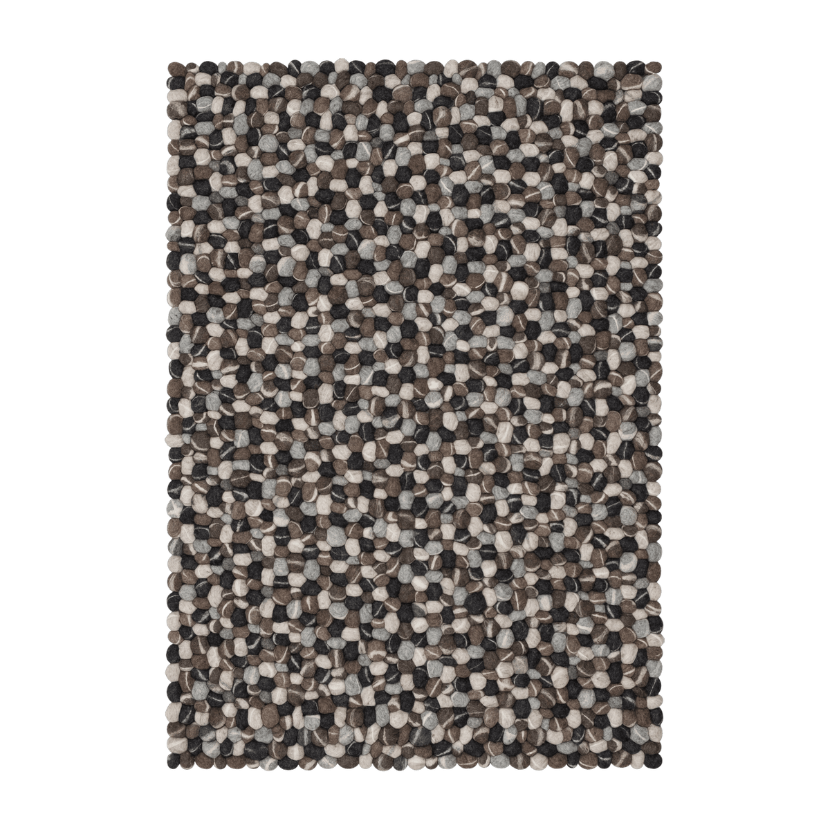 Tapis à boules de feutre effet pierre 120x170 cm Hardy - myfelt - The Cool Republic