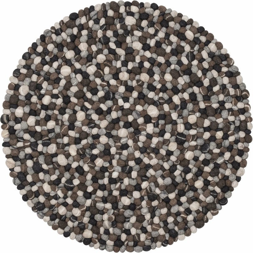Tapis à boules de feutre effet pierre 140 cm Hardy - myfelt - The Cool Republic