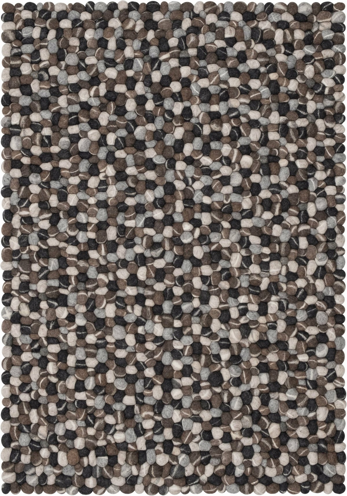 Tapis à boules de feutre effet pierre 180x260 cm Hardy - myfelt - The Cool Republic