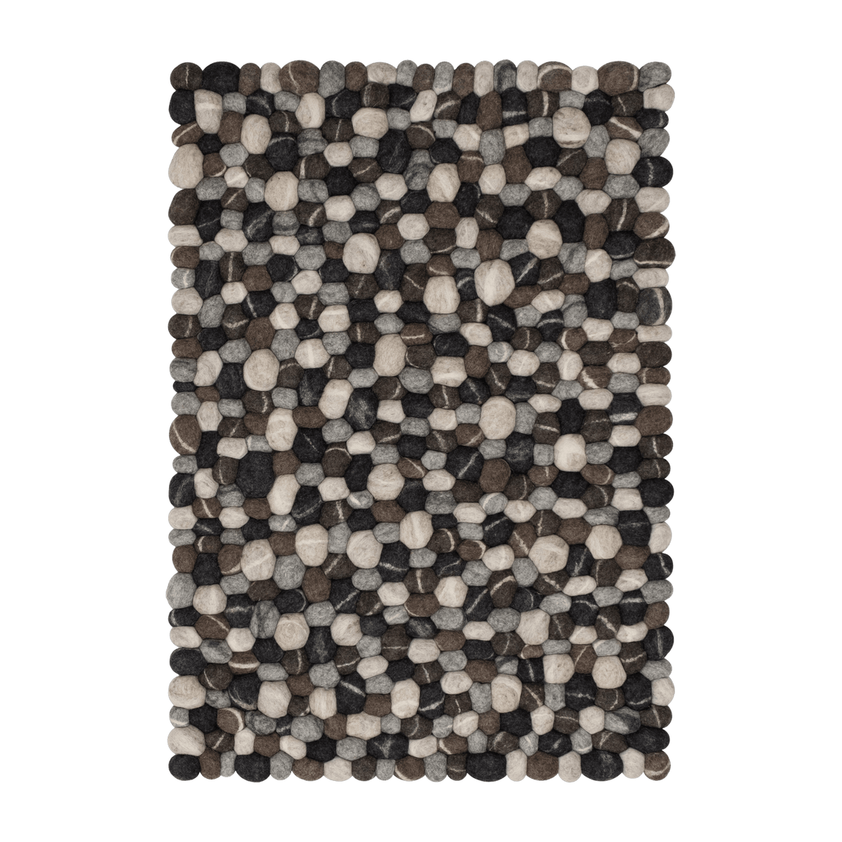Tapis à boules de feutre effet pierre 50x70 cm Hardy - myfelt - The Cool Republic
