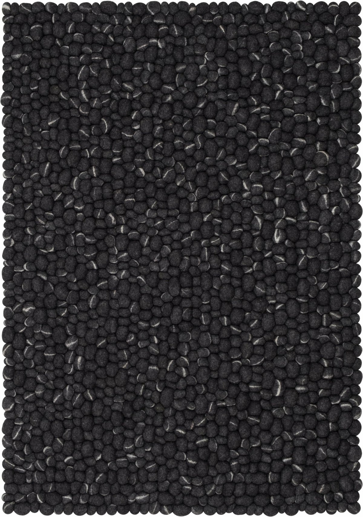 Tapis à boules de feutre effet pierre foncé 160x230 cm Kurt - myfelt - The Cool Republic
