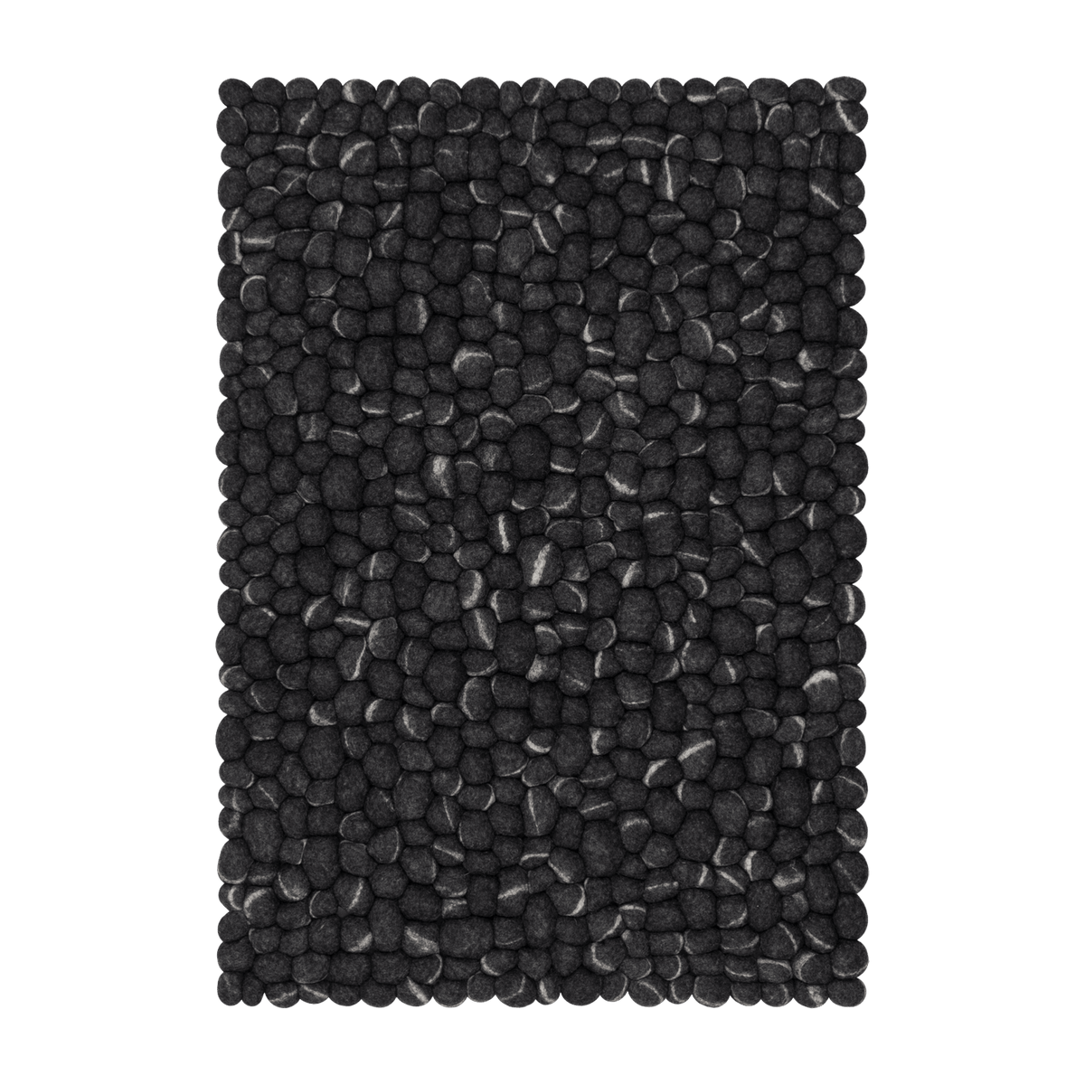 Tapis à boules de feutre effet pierre foncé 70x100 cm Kurt - myfelt - The Cool Republic