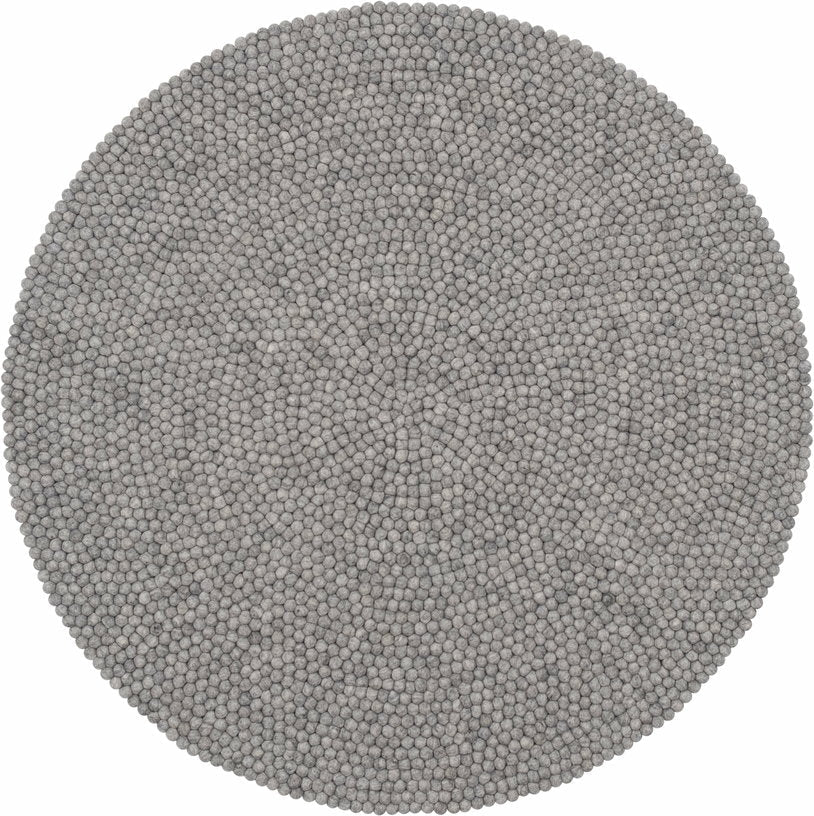 Tapis à boules de feutre gris marbré 180 cm Carl - myfelt - The Cool Republic