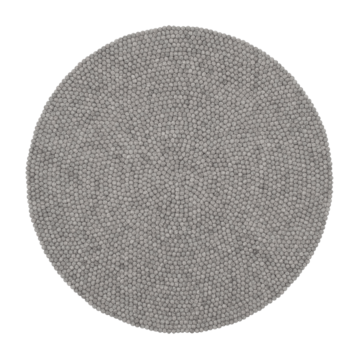 Tapis à boules de feutre gris marbré 180 cm Carl - myfelt - The Cool Republic