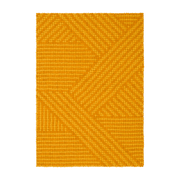 Tapis à boules de feutre jaune moutarde 120x170 cm Weave - myfelt - The Cool Republic