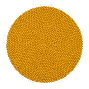 Tapis à boules de feutre moutarde 70 cm Klara - myfelt - The Cool Republic