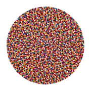 Tapis à boules de feutre multicolore 180 cm Lotte - myfelt - The Cool Republic