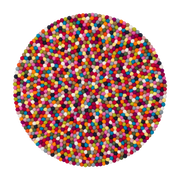 Tapis à boules de feutre multicolore 90 cm Lotte - myfelt - The Cool Republic