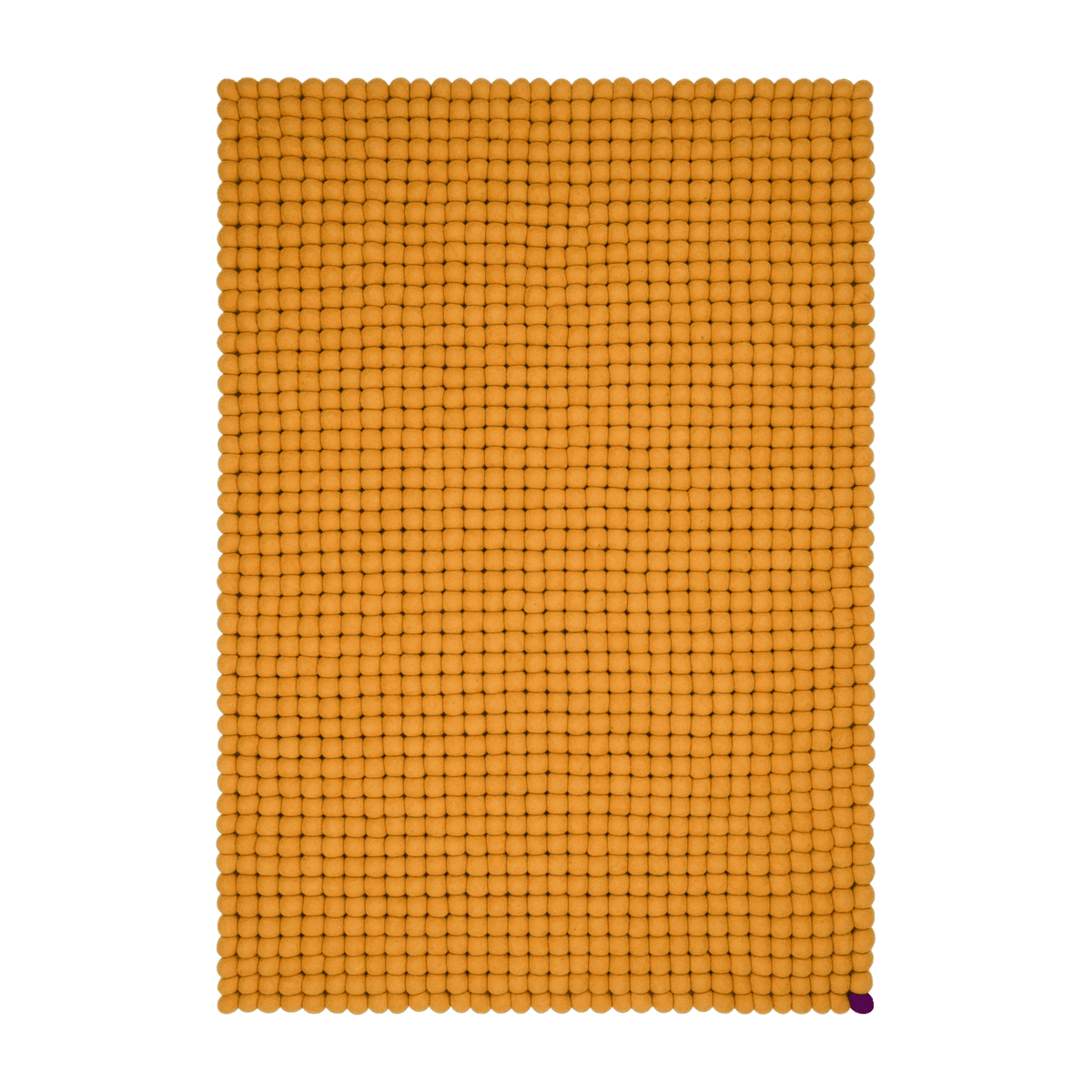 Tapis à boules de feutre ocre 50x70 cm Big One - myfelt - The Cool Republic