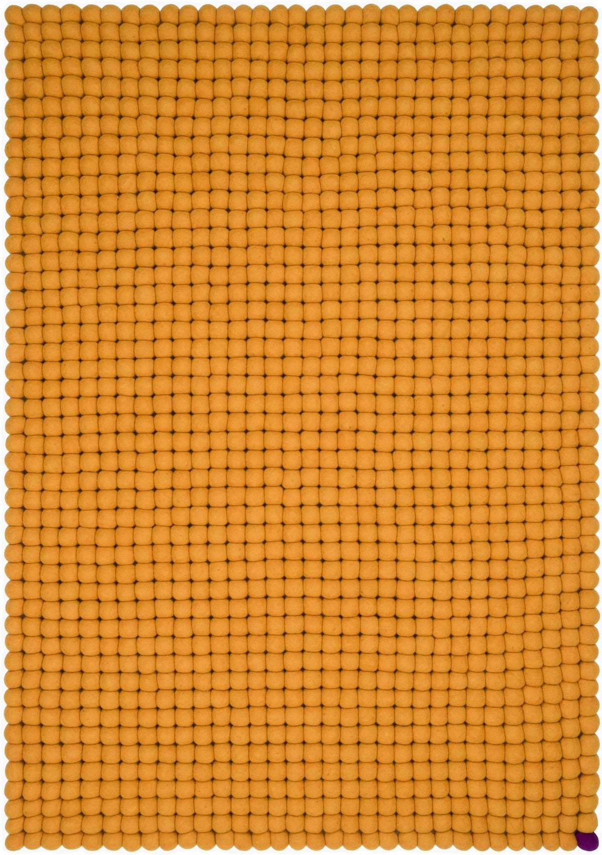 Tapis à boules de feutre ocre 70x100 cm Big One - myfelt - The Cool Republic