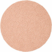 Tapis à boules de feutre rose 90 cm Merle - myfelt - The Cool Republic