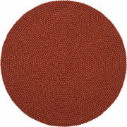 Tapis à boules de feutre rouge brique 160 cm Lora - myfelt - The Cool Republic