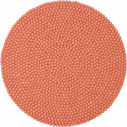 Tapis à boules de feutre saumon 90 cm Lea - myfelt - The Cool Republic