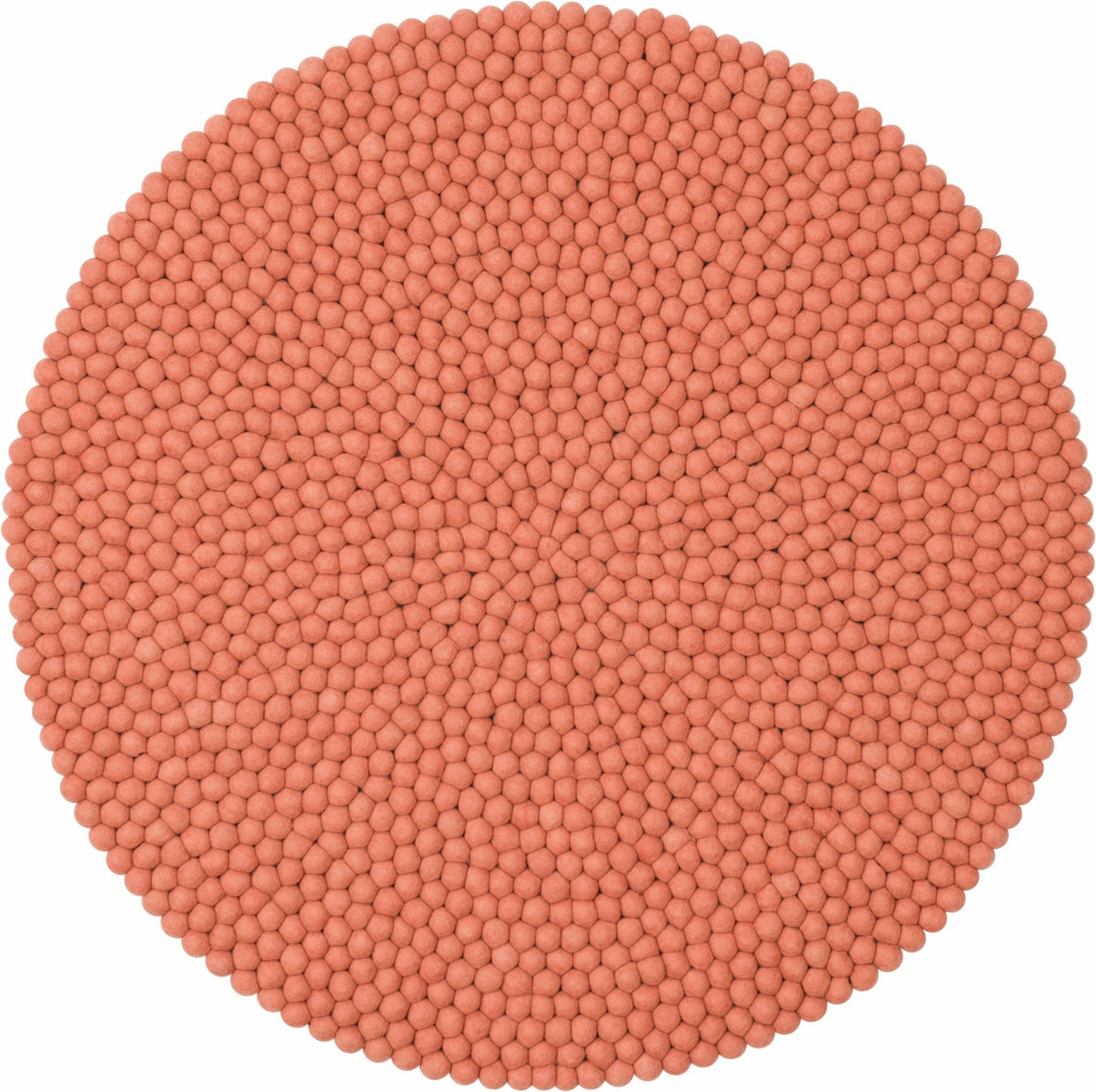 Tapis à boules de feutre saumon 90 cm Lea - myfelt - The Cool Republic
