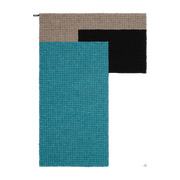 Tapis à boules de feutre turquoise 120x170 cm Cube - myfelt - The Cool Republic