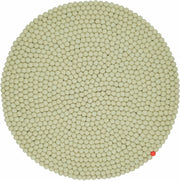 Tapis à boules de feutre vert-beige 120 cm Big One - myfelt - The Cool Republic