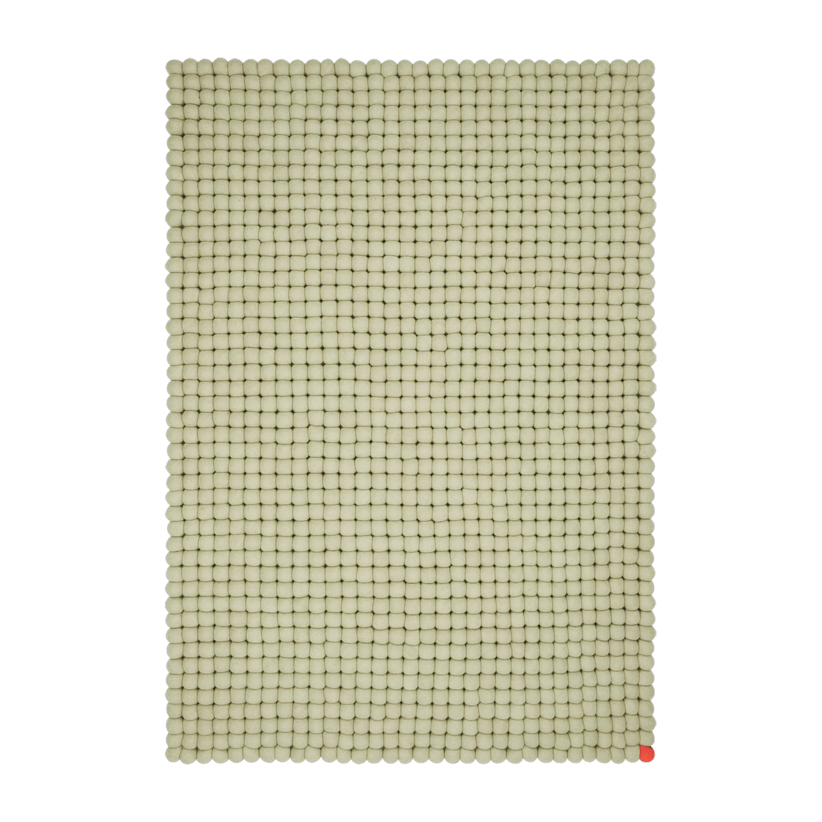 Tapis à boules de feutre vert-beige 70x100 cm Big One - myfelt - The Cool Republic