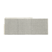 Tapis à frange blanc et bleu 70x180 cm Way - Ferm living - The Cool Republic