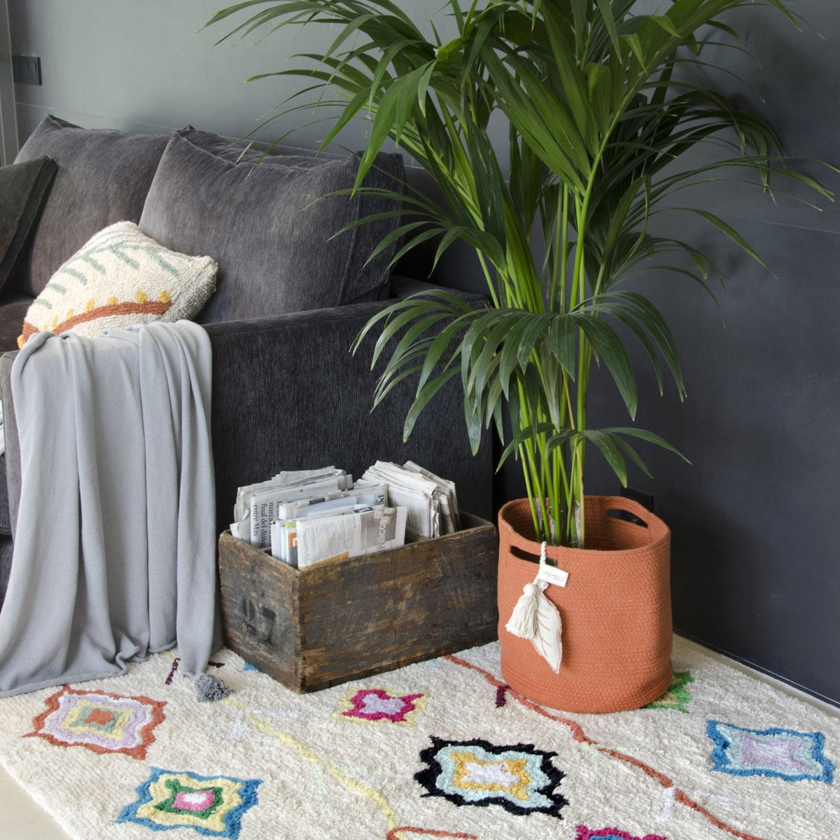Tapis à motif multicolore 200x140 cm Kaarol - Lorena Canals - The Cool Republic