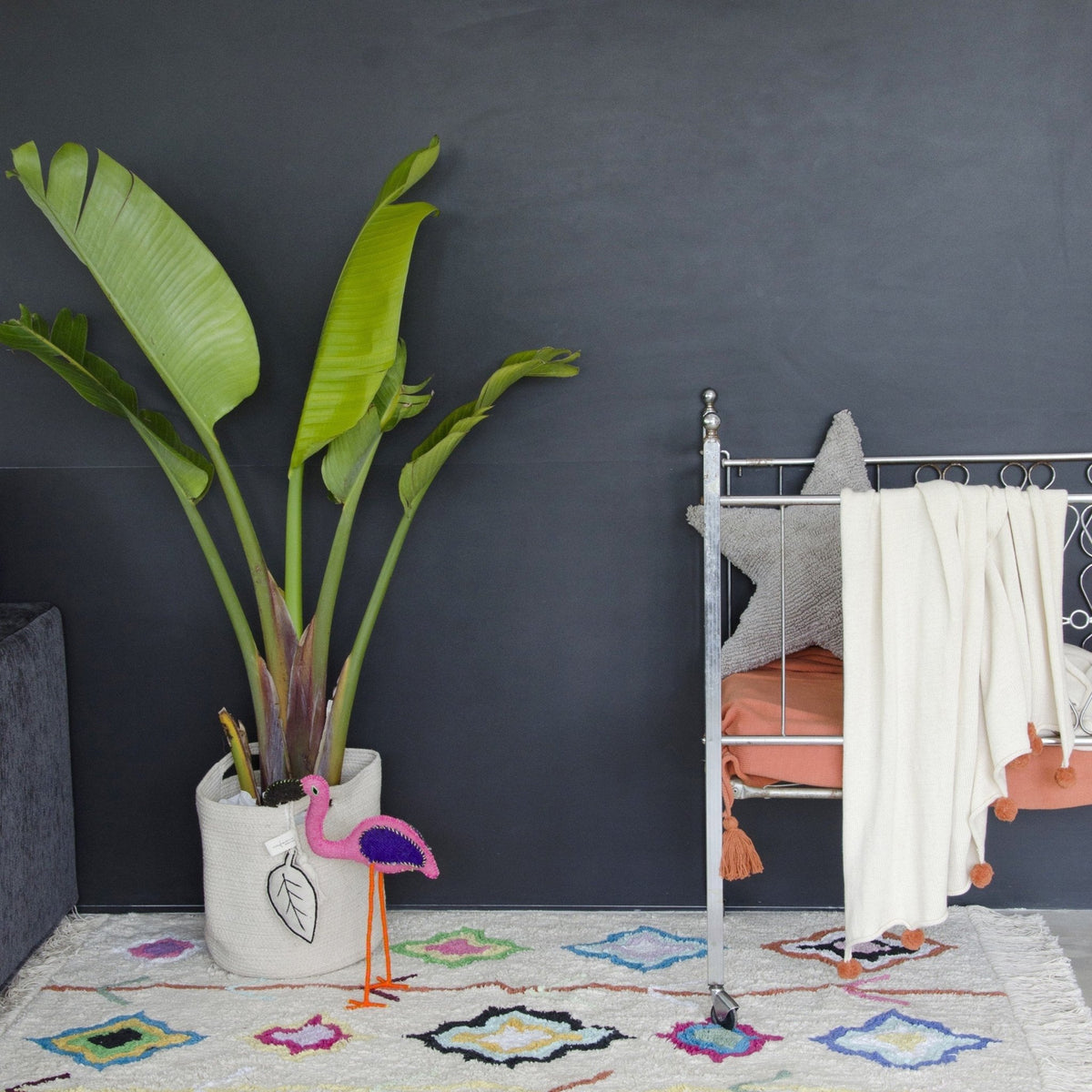 Tapis à motif multicolore 200x140 cm Kaarol - Lorena Canals - The Cool Republic