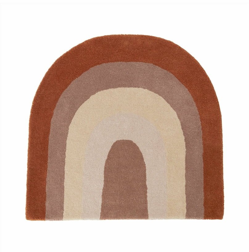 Tapis arc - en - ciel en laine 88x90 cm Choko - OYOY - The Cool Republic